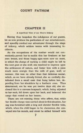 Chapter II. A superficial view of our hero's infancy