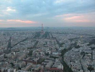Blick vom Tour Montparnasse Richtung Eiffelturm