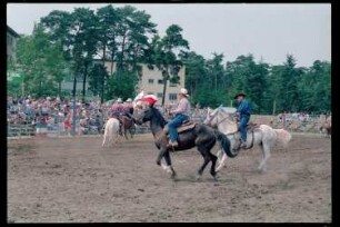 Fotografie: Rodeo Mania 1993 auf dem Festplatz Deutsch-Amerikanisches Volksfest in Berlin-Dahlem