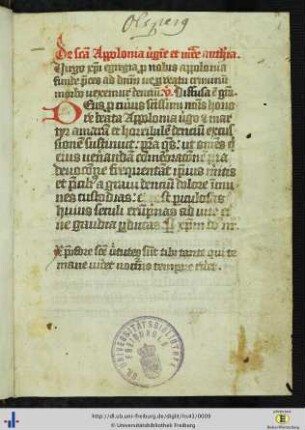 [1r - 2r] Suffragien (Nachträge einer Hand des 15. Jhs).