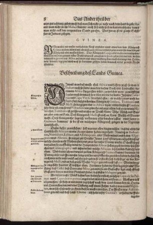 Guinea - Beschreibung deß Lands Guinea