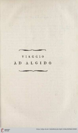 Viaggio ad Algido