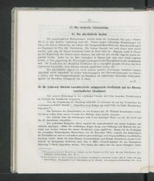17) Das chemische Laboratorium.