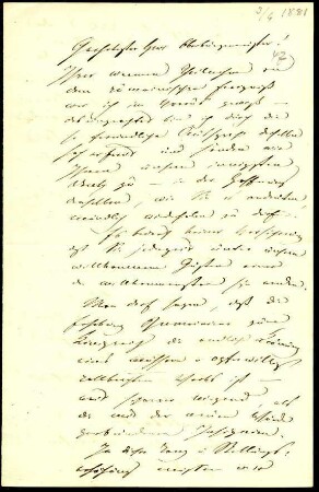 5-10-3-2.0000: Carl Anton, Fürst von Hohenzollern-Sigmaringen; diverse Schreiben ff.: Politische Ausführungen