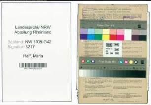 Entnazifizierung Maria Helf , geb. 27.03.1903 ()