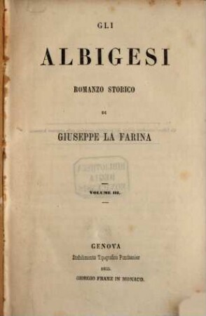 Gli Albigesi : romanzo storico. 4