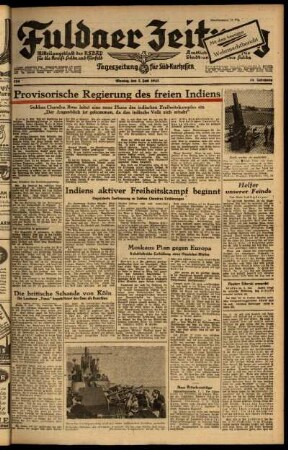 Ausgabe vom Montag, den 05. Juli 1943.