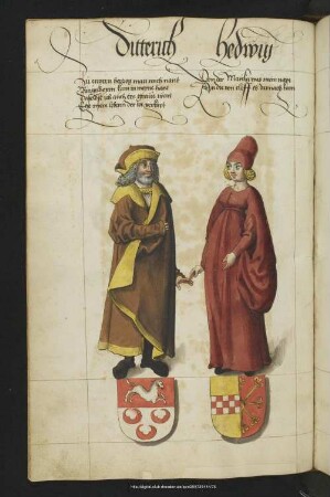 Bl. 33v: Ditterich, Hedwig : Dietrich Hzg. v. Engern, Gf. v. Ringelheim oo Hedwig v. d. Marchia