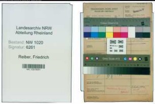 Entnazifizierung Friedrich Reiber , geb. 00.00.0000 (Lehrer)