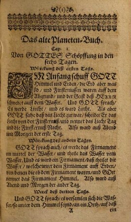 Das Groß Planeten Buch/ Sam[m]t der Geomanici/ Physiognomi und Chyromanci : Darinnen was dem Menschen für Glück/ Unglück/ Reichthum/ Armut/ gut und böse Zeit begegnen soll ... ; Alles auß Platone/ Ptolomeo/ Hali/ Albumasar/ Barlaam und Joanne Künigsperger ... zusammen gezogen