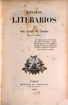 Ensayos literarios
