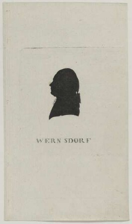 Bildnis des Gottlieb Wernsdorf