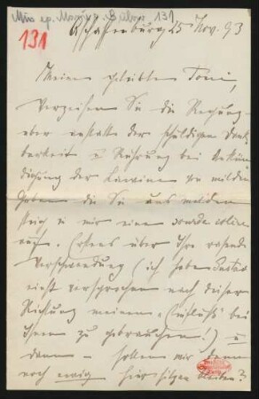Brief an Toni Petersen : 25.11.1893