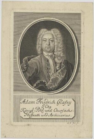 Bildnis des Adam Friedrich Glafey