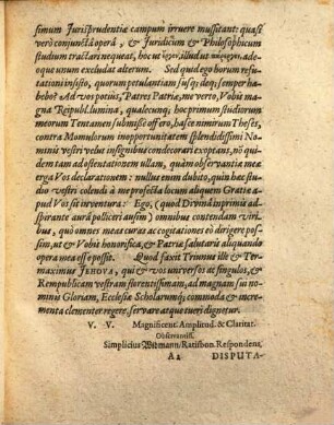 Disputationum Iustinianearum ..., I