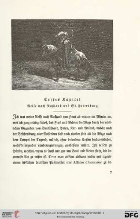 Erstes Kapitel. Reise nach Rußland und St. Petersburg