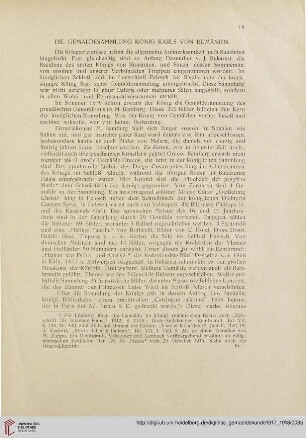 Die Gemäldesammlung König Karls von Rumänien