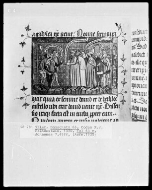Perikopenbuch des Erzbischofs Kuno von Falkenstein: Christus erklärt seine Lehre