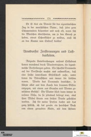 Arnsdorfer Zerstreuungen und Lustbarkeiten