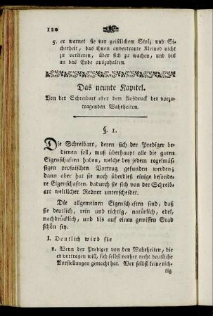 Das neunte Kapitel. Von der Schreibart oder dem Ausdruck der vorzutragenden Wahrheiten.