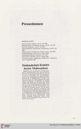 Pressestimmen