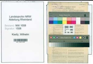 Entnazifizierung Wilhelm Kiwitz , geb. 09.08.1901 (Klempner)