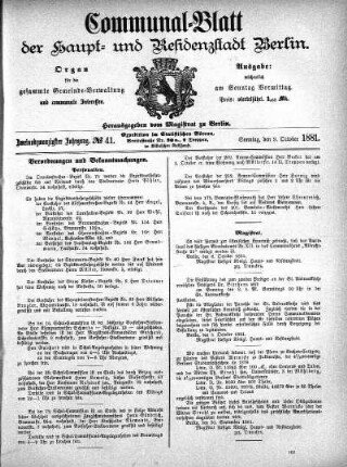 1881,41: No. 41, 9. Oktober 1881
