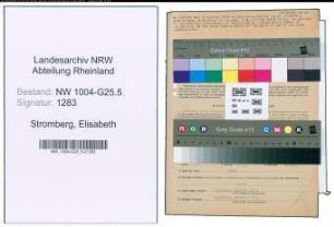 Entnazifizierung Elisabeth Stromberg , geb. 05.12.1878 (Teilhaberin)