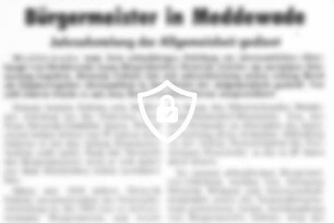 [Name maskiert] zehn Jahre Bürgermeister in Meddewade
