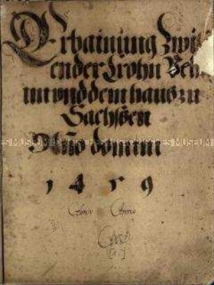 Vertrag von Eger zwischen Böhmen und Sachsen von 1459