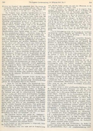 543-547 [Rezension] Ritter, Karl Bernhard, Die eucharistische Feier