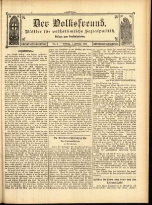 Ausgabe vom Sonntag, den 07. Februar 1909.