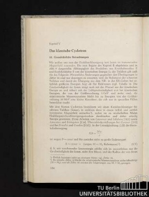 Kapitel V. Das klassische Cyclotron.