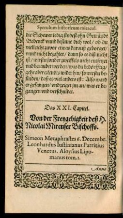 Das XXI. Capitel. - Das XXX. Capitel.