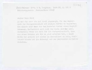 Brief von Gerhart Hauptmann an Julius Bab an Deutsche Buchgemeinschaft 
