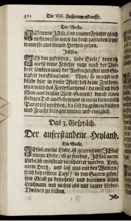 Das 3. Gespräch. Der auferstandene Heyland.