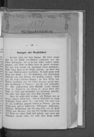 Ansgar als Erzbischof.