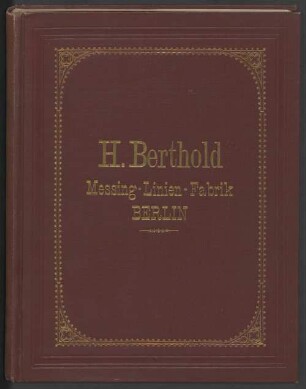 H. Berthold Messing-Linien-Fabrik Berlin