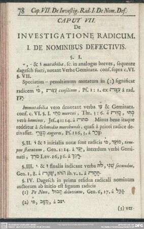 Caput VII. De Investigatione Radicum