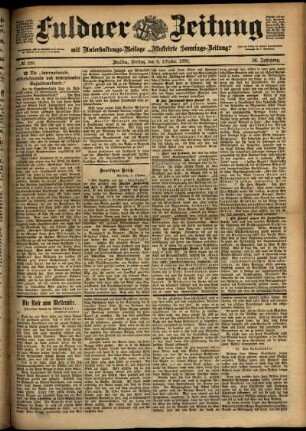Ausgabe vom Freitag, den 06. Oktober 1899.