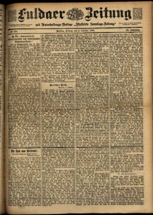 Ausgabe vom Freitag, den 06. Oktober 1899.