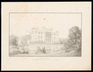 Schloss Kurnik, Posen: Perspektivische Ansicht (aus: Sammlung Architektonischer Entwürfe, Berlin 1858)