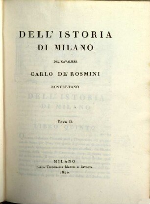 Dell'istoria di Milano. Tomo 2