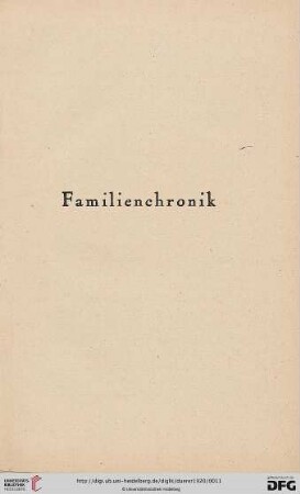 Familienchronik