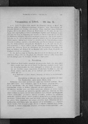 Versammlung zu Lübeck. - 1381 Jun. 24.