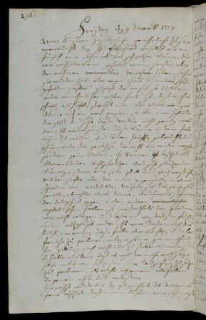 Freytag d 9 decemb 1729
