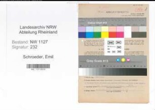 Entnazifizierung Emil Schroeder , geb. 16.06.1892 (Kaufmann)