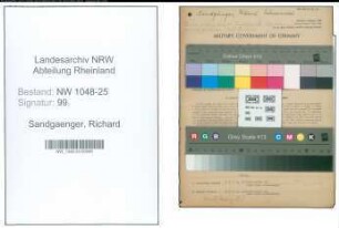 Entnazifizierung Richard Sandgaenger , geb. 31.05.1902 (Haendler)