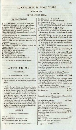 Il cavaliere di buon gusto