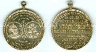 Sachsen, tragbare Medaille zum Wettinjubiläum